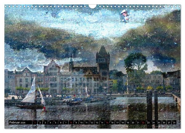 Produktbild: Illusionen in Texturen, Fotokunst (Wandkalender 2026 DIN A3 quer), CALVENDO Monatskalender