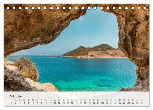 Produktbild: Patmos - Die heilige Insel (Tischkalender 2026 DIN A5 quer), CALVENDO Monatskalender