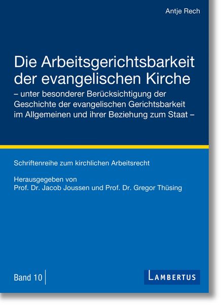 Produktbild: Die Arbeitsgerichtsbarkeit der evangelischen Kirche