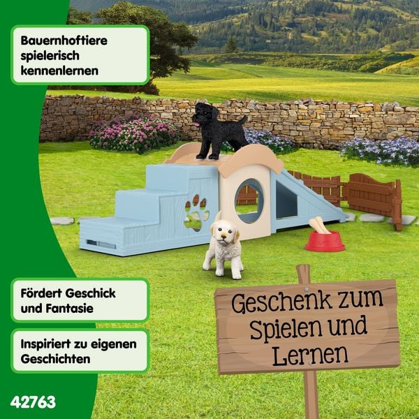 Produktbild: schleich&reg; 42763 Puppy Playtime, Abenteuerzeit f&uuml;r Welpen