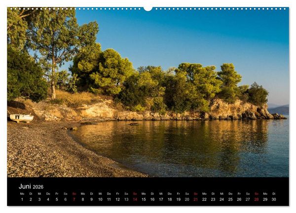 Produktbild: Peloponnes - Einladung zum Chillen (Wandkalender 2026 DIN A2 quer), CALVENDO Monatskalender