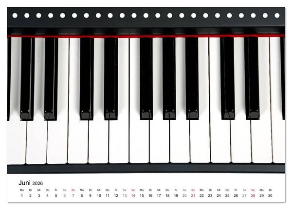 Produktbild: Musik ist mein Leben (Tischkalender 2026 DIN A5 quer), CALVENDO Monatskalender