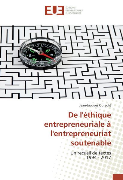 Produktbild: De l'&eacute;thique entrepreneuriale &agrave; l'entrepreneuriat soutenable