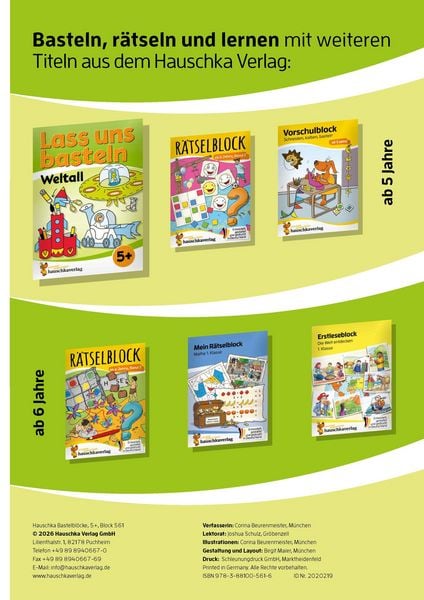 Produktbild: Lass uns basteln &ndash; Bastelbuch ab 5 Jahre &ndash; Piraten