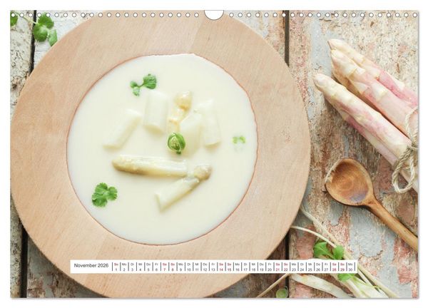 Produktbild: K&ouml;stlicher Spargel (Wandkalender 2026 DIN A3 quer), CALVENDO Monatskalender