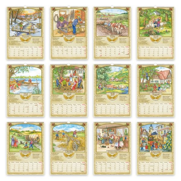 Produktbild: TR&Ouml;TSCH - Gro&szlig;bildkalender Bauernkalender 2027 mit Wetterprognosen Bauernregeln und Ferienterminen