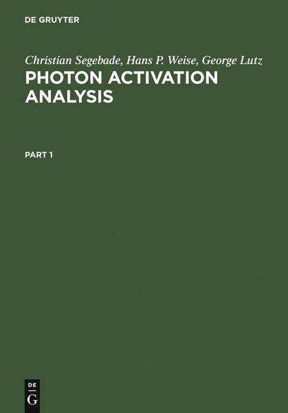 Produktbild: Photon Activation Analysis