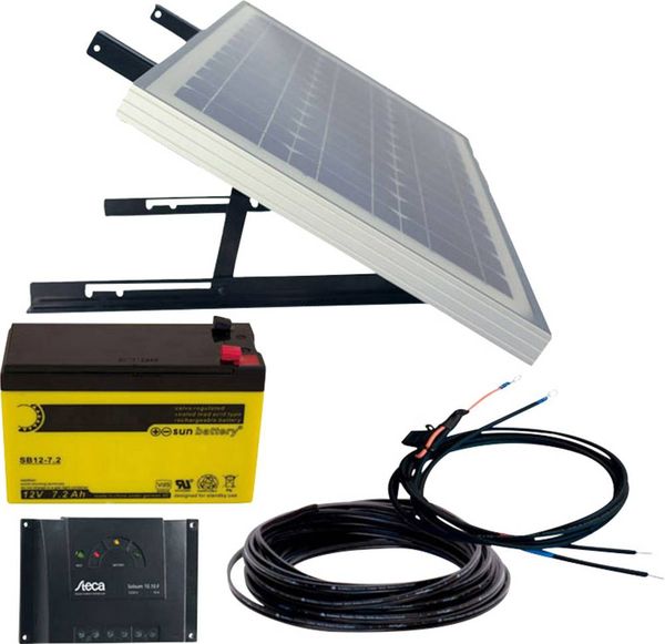Phaesun Energy Generation Kit Solar Rise Nine 1.0 600299 Solar-Set 10 Wp inkl. Akku, inkl. Anschlusskabel, inkl. Ladereg