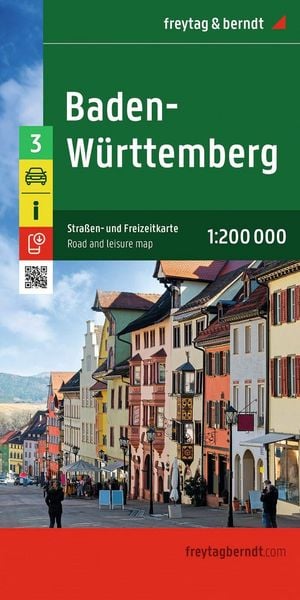 Produktbild: Freytag & berndt Stra&szlig;enkarte Baden-W&uuml;rttemberg 1:200.000