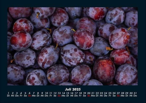 Produktbild: Obstkalender 2025 Fotokalender DIN A4
