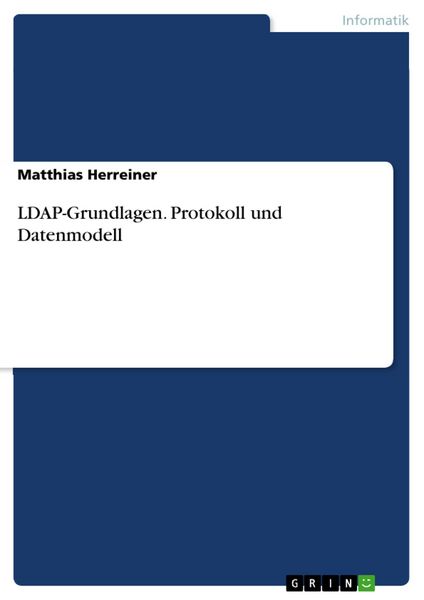 Produktbild: LDAP-Grundlagen. Protokoll und Datenmodell
