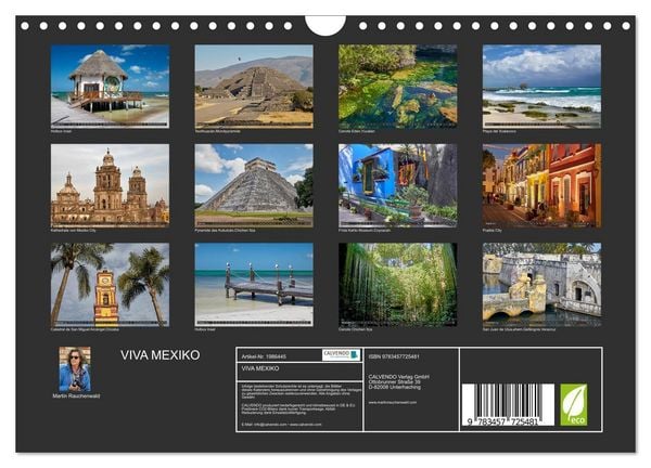 Produktbild: VIVA MEXIKO (Wandkalender 2026 DIN A4 quer), CALVENDO Monatskalender