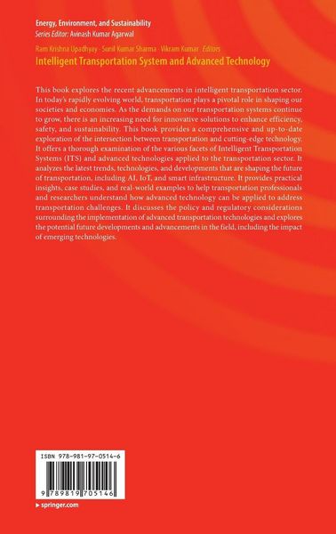 Produktbild: Intelligent Transportation System and Advanced Technology