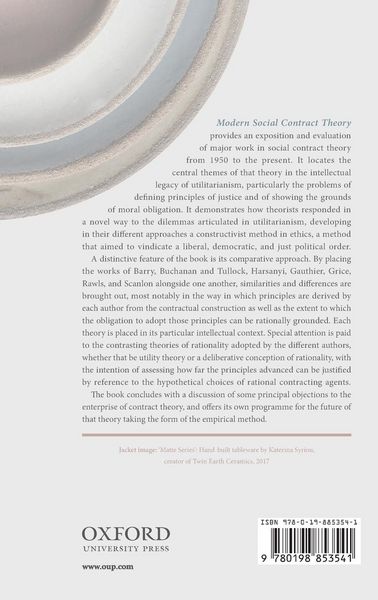 Produktbild: MODERN SOCIAL CONTRACT THEORY C