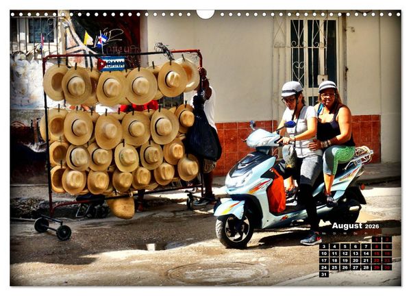 Produktbild: Motorroller - Oldtimer und Youngtimer in Kuba (Wandkalender 2026 DIN A3 quer), CALVENDO Monatskalender