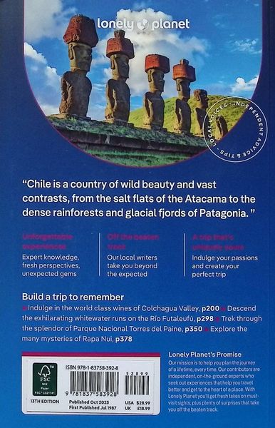 Produktbild: Lonely Planet Chile & Rapa Nui (Easter Island)