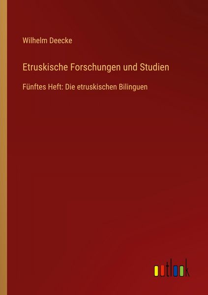 Produktbild: Etruskische Forschungen und Studien