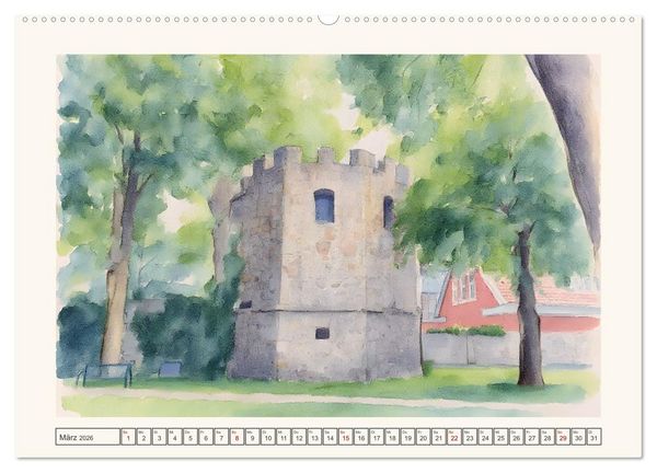 Produktbild: Von S&uuml;d nach Nord durch's Emsland (Wandkalender 2026 DIN A2 quer), CALVENDO Monatskalender