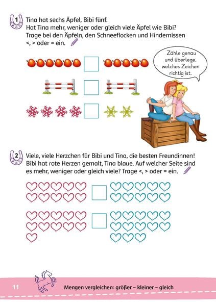 Produktbild: Bibi & Tina: Lernr&auml;tsel Mathe ab 6 Jahren