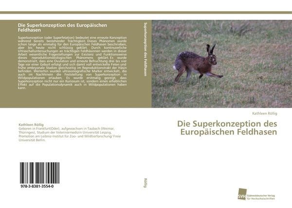 Die Superkonzeption des Europäischen Feldhasen, Taschenbuch von Kathleen Röllig, Südwestdeutscher Verlag für Hochschulschriften, 9783838135540