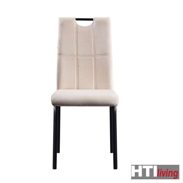 Produktbild: HTI-Living Stuhl Denton Velvet Creme Stuhl Denton Velvet Creme