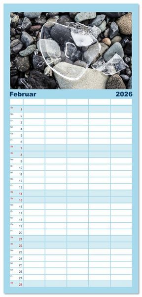 Produktbild: Familienplaner 2026 - Wasserzauber mit 5 Spalten (Wandkalender, 21 x 45 cm) CALVENDO