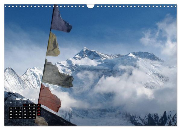 Produktbild: Nepal 2026 Menschen, Berge und G&ouml;tter zwischen Annapurna und Marsyangdi (Wandkalender 2026 DIN A3 quer), CALVENDO Monatskalender