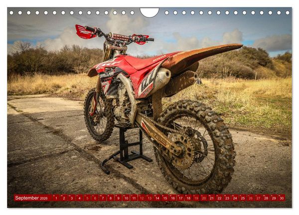 Produktbild: Dirtbikes - pure technique (Wandkalender 2026 DIN A4 quer), CALVENDO Monatskalender
