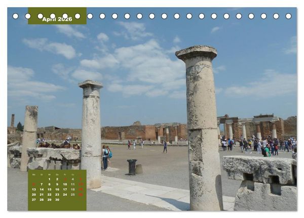 Produktbild: Pompeji-Kalender (Tischkalender 2026 DIN A5 quer), CALVENDO Monatskalender