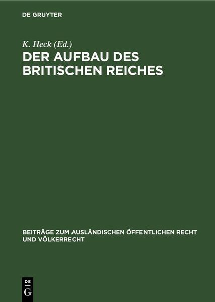 Produktbild: Der Aufbau des britischen Reiches