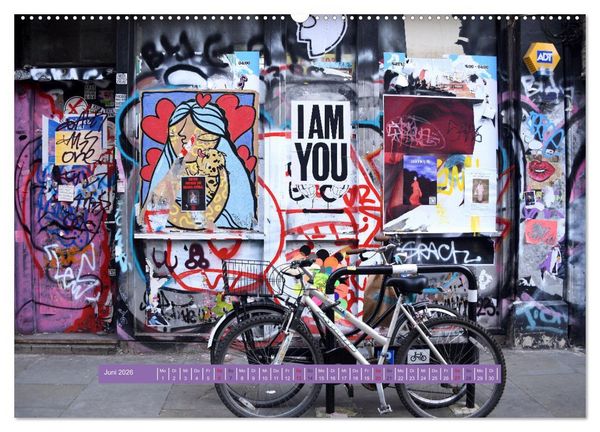 Produktbild: Streetart-Kunst, die die Stra&szlig;en Londons atmen l&auml;sst (Wandkalender 2026 DIN A2 quer), CALVENDO Monatskalender