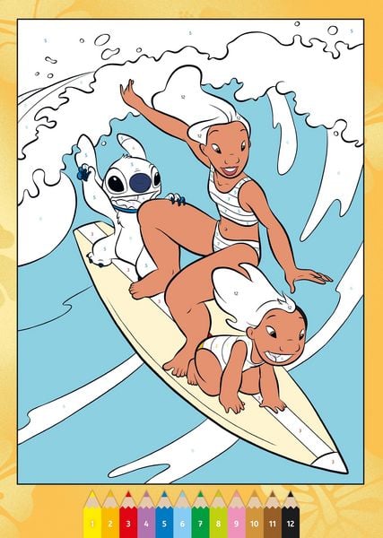 Produktbild: CreArt Malen nach Zahlen ab 7 Disney - Lilo & Stitch