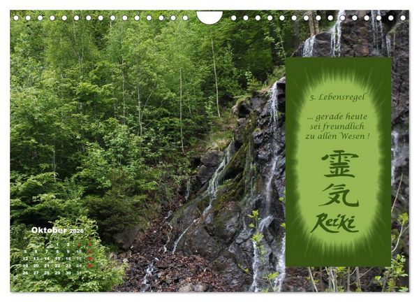 Produktbild: REIKI - Chakrameditation (Wandkalender 2026 DIN A4 quer), CALVENDO Monatskalender