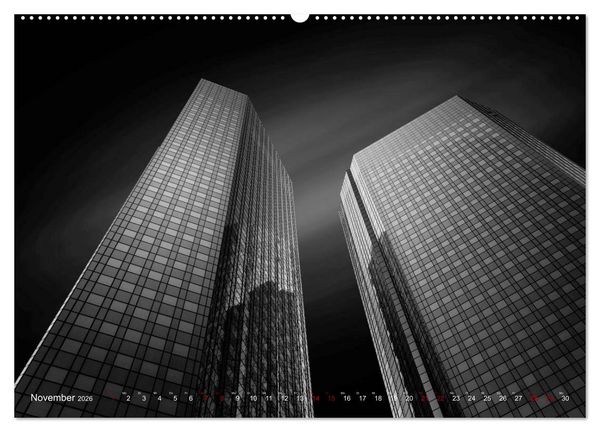 Produktbild: Monochrome Architektur (Wandkalender 2026 DIN A2 quer), CALVENDO Monatskalender