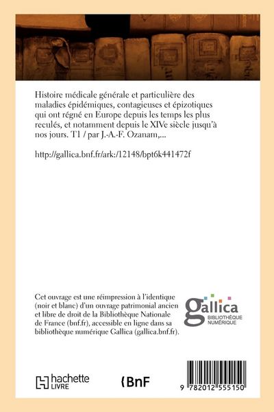Produktbild: Histoire m&eacute;dicale g&eacute;n&eacute;rale et particuli&egrave;re des maladies &eacute;pid&eacute;miques, contagieuses T1 (&Eacute;d.1835)
