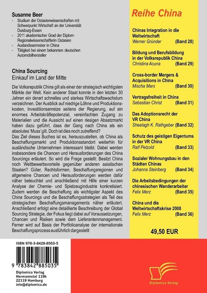 Produktbild: China Sourcing: Einkauf im Land der Mitte
