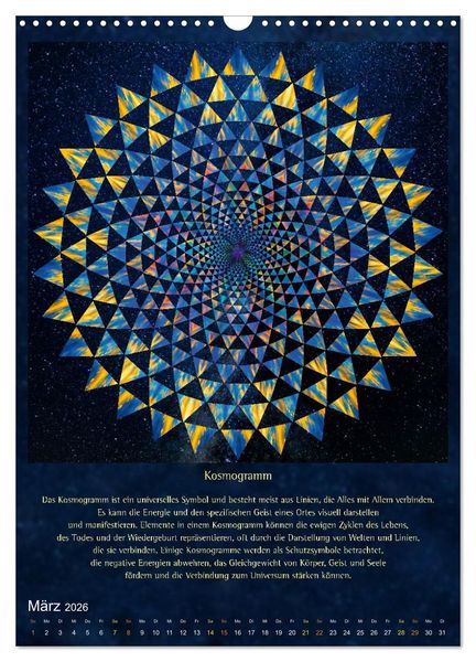Produktbild: Heilige Geometrie und Bilder der Neuen Zeit (Wandkalender 2026 DIN A3 hoch), CALVENDO Monatskalender