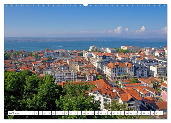 Produktbild: D&eacute;couvrir la r&eacute;gion Nouvelle-Aquitaine (Calendrier mural 2026 DIN A2 vertical), CALVENDO calendrier mensuel