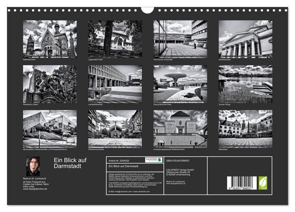 Produktbild: Ein Blick auf Darmstadt (Wandkalender 2026 DIN A3 quer), CALVENDO Monatskalender