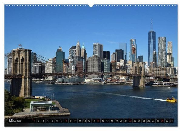 Produktbild: New York City - Zwischen Hudson und East River (Wandkalender 2026 DIN A2 quer), CALVENDO Monatskalender
