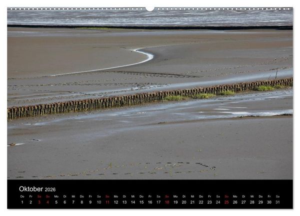 Produktbild: Wattenmeer (Wandkalender 2026 DIN A2 quer), CALVENDO Monatskalender