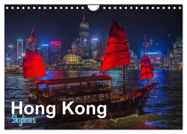 Produktbild: Hong Kong - Skylines (Wandkalender 2026 DIN A4 quer), CALVENDO Monatskalender