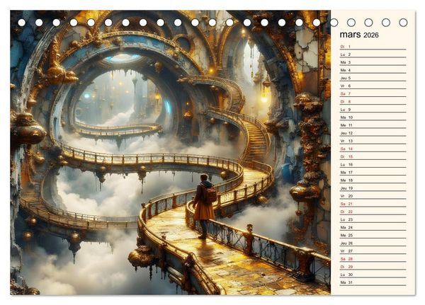 Produktbild: Sentiers magiques (Calendrier de bureau 2026 DIN A5 vertical), CALVENDO calendrier mensuel