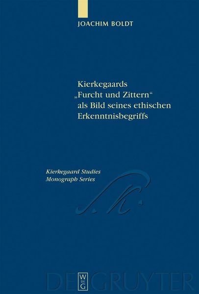 Produktbild: Kierkegaards "Furcht und Zittern" als Bild seines ethischen Erkenntnisbegriffs