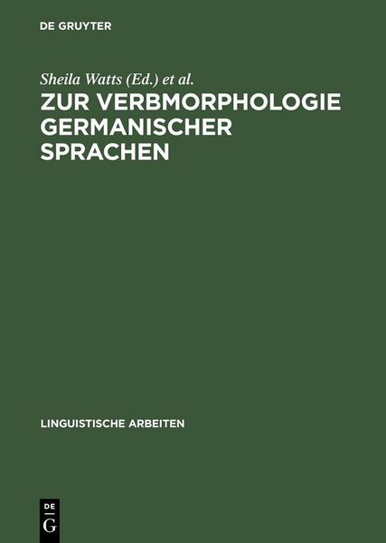 Produktbild: Zur Verbmorphologie germanischer Sprachen