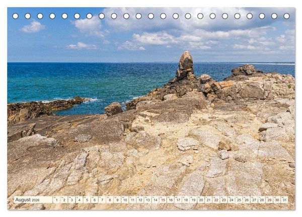 Produktbild: Bretagne - Traumk&uuml;sten im s&uuml;dlichen Finist&egrave;re (Tischkalender 2026 DIN A5 quer), CALVENDO Monatskalender