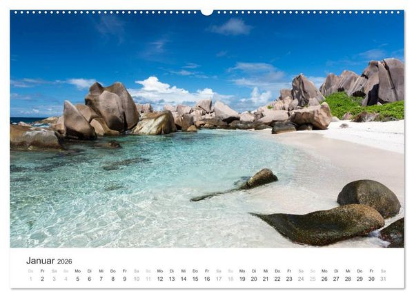 Produktbild: Seychellen - Willkommen im Paradies (Wandkalender 2026 DIN A2 quer), CALVENDO Monatskalender