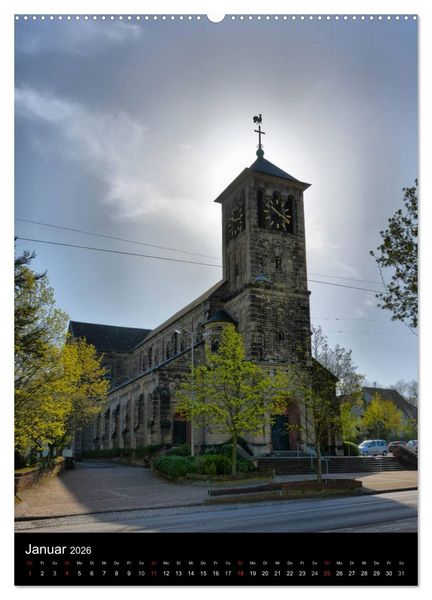 Produktbild: Sa(ar)krale Baukunst - Kirchenarchitektur im Saarland (hochwertiger Premium Wandkalender 2026 DIN A2 hoch), Kunstdruck in Hochglanz