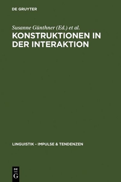 Produktbild: Konstruktionen in der Interaktion