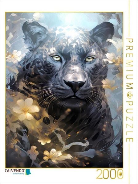 CALVENDO Puzzle Tierportrait Malerei | 2000 Teile Lege-Größe 90x67cm Foto-Puzzle für glückliche Stunden
